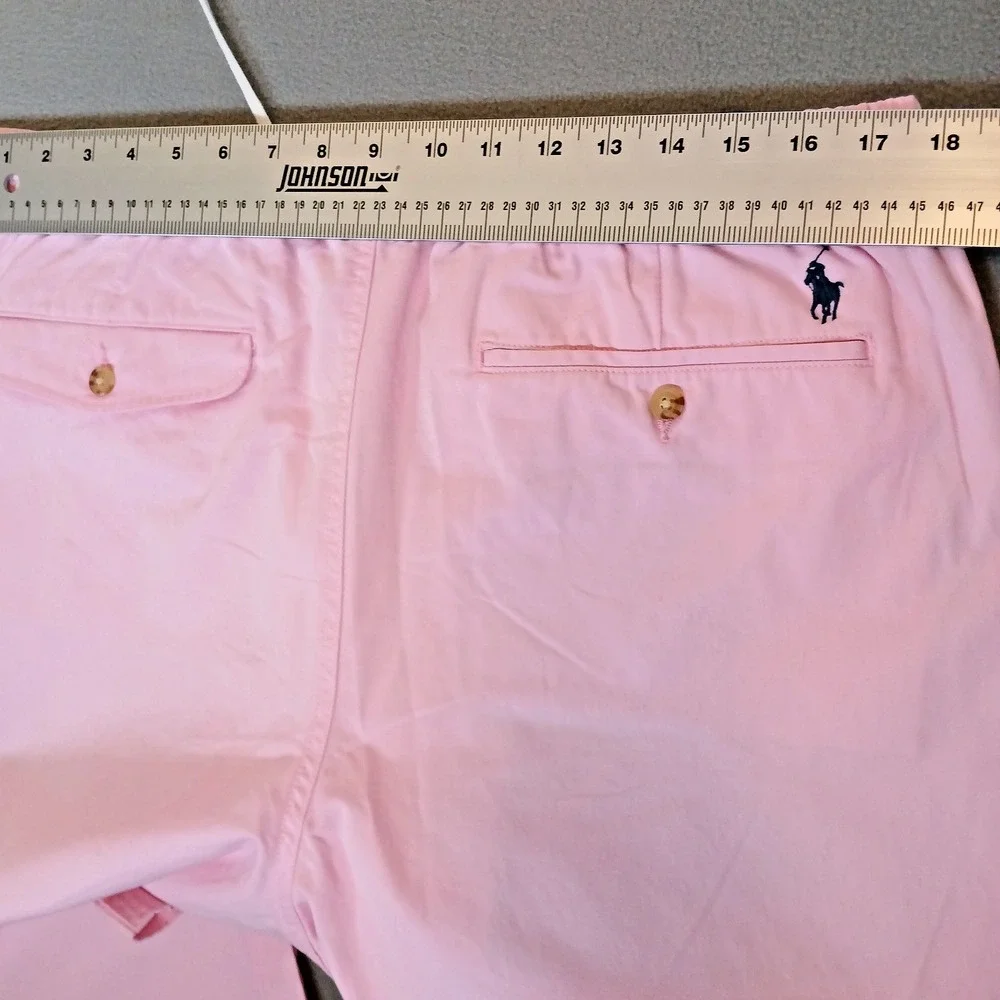 POLO RALPH LAUREN Men's Stretch Classic-Fit Polo Chino Pants Pink Size XL